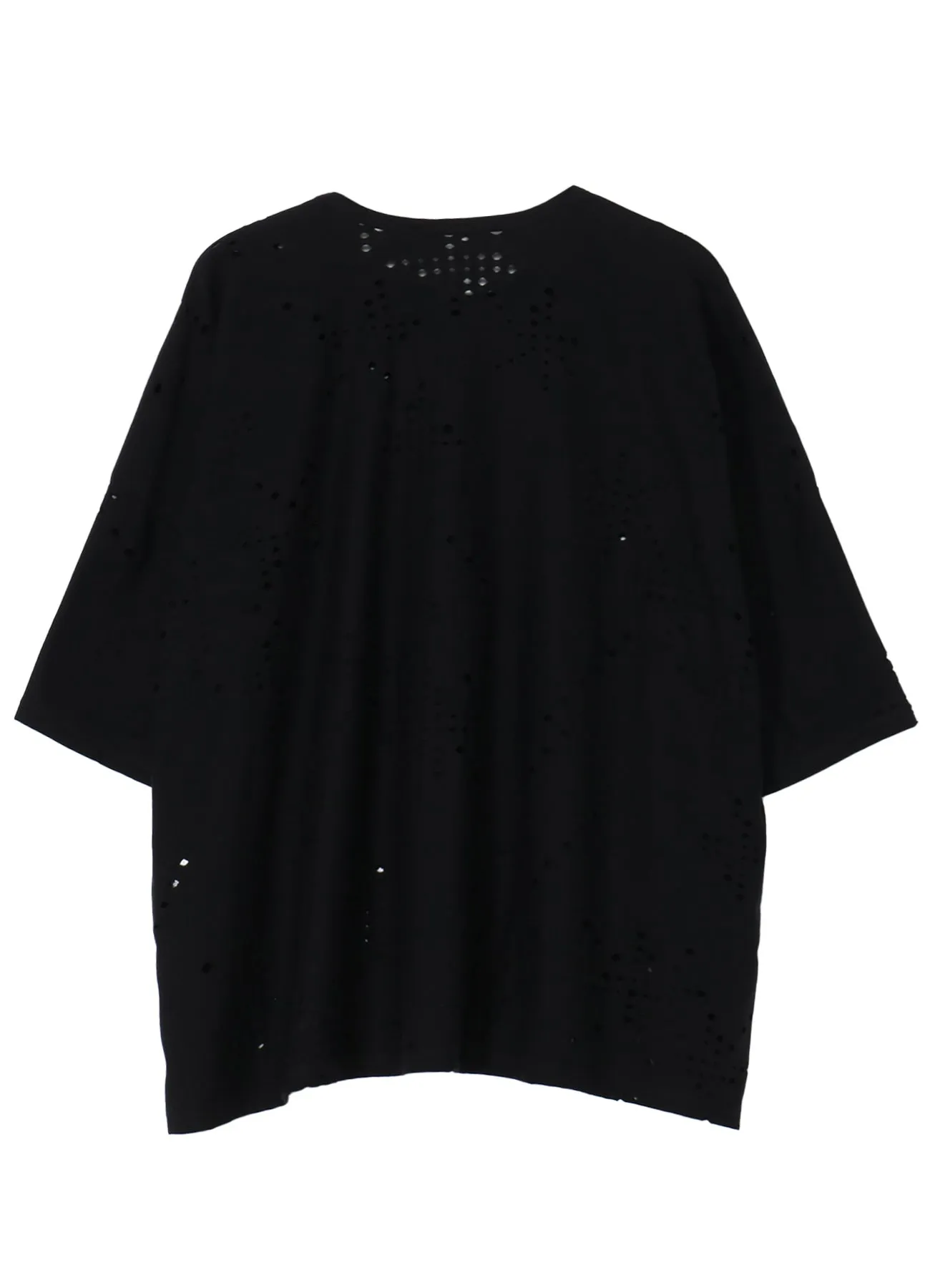 COTTON JERSEY HOLE DESIGN BIG T sold by Yohji Yamamoto product image thumbnail 3
