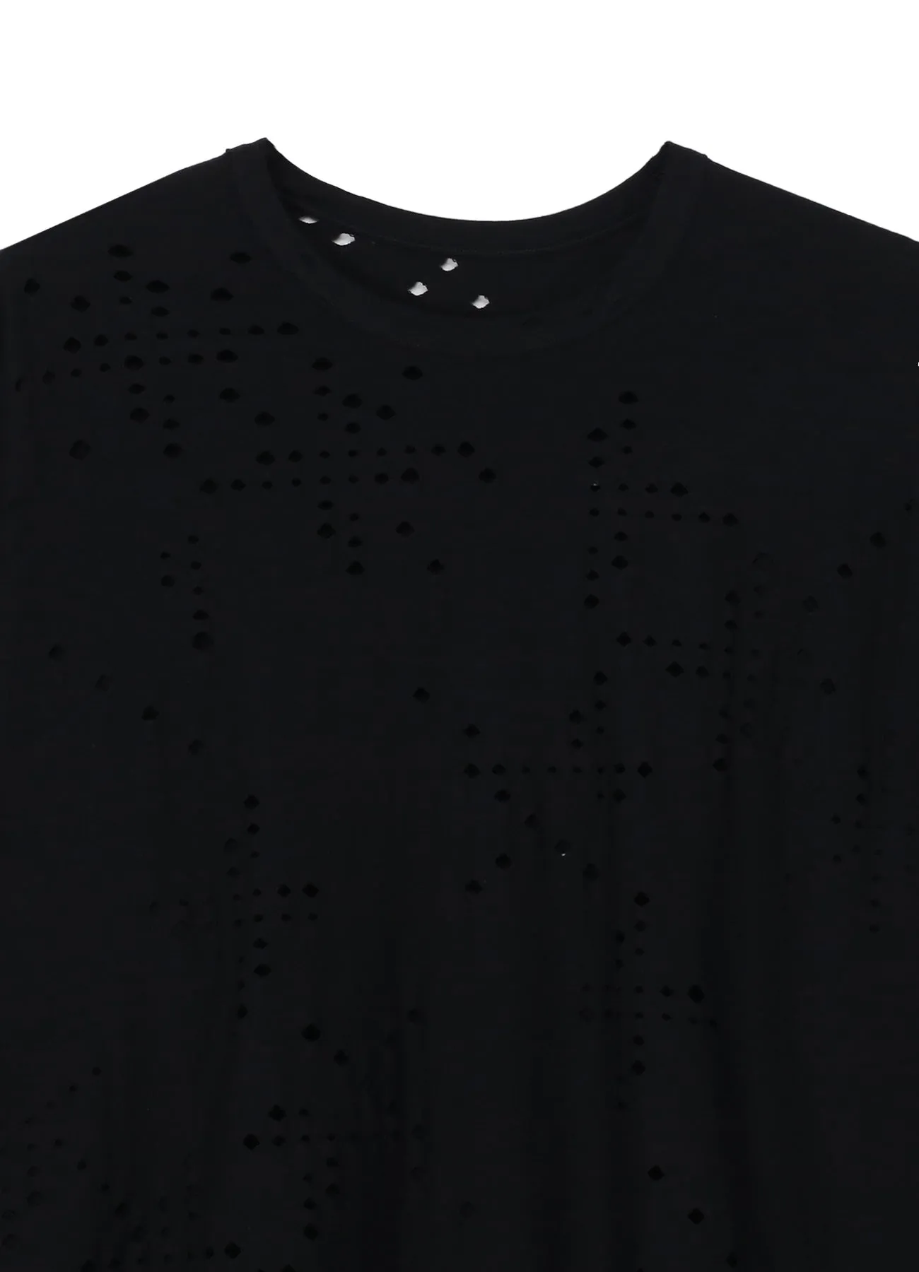 COTTON JERSEY HOLE DESIGN LONG SLEEVE BIG T sold by Yohji Yamamoto product image thumbnail 4
