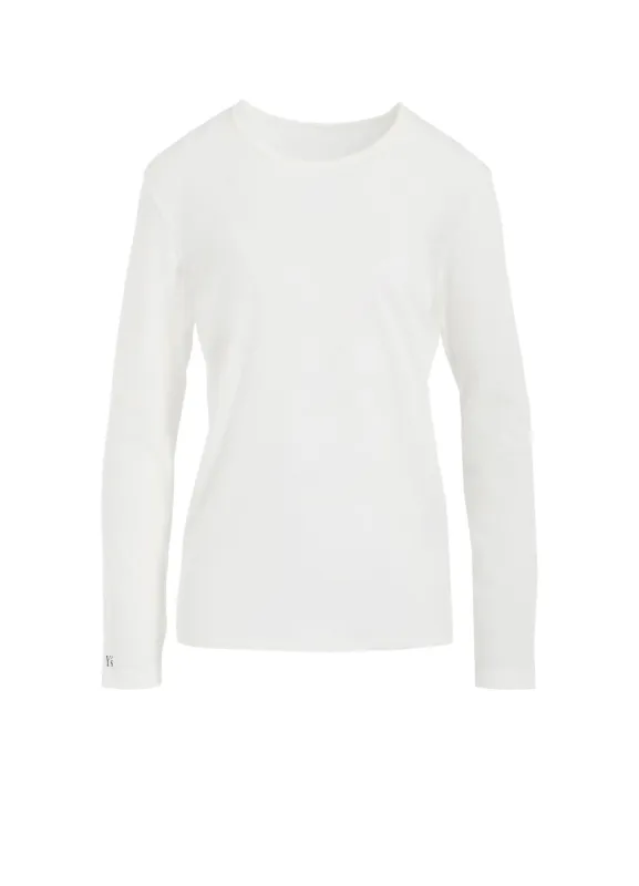 Y'S LOGO ROUND NECK LONG SLEEVE T sold by Yohji Yamamoto