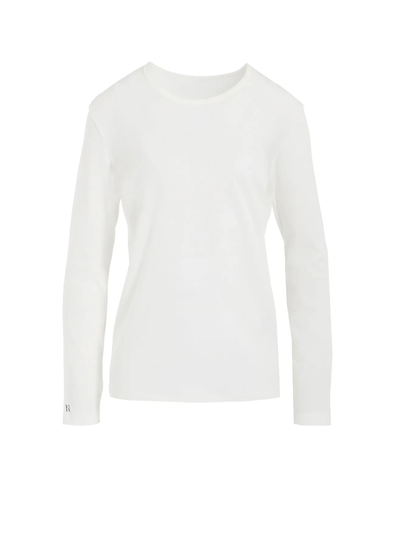 Y'S LOGO ROUND NECK LONG SLEEVE T sold by Yohji Yamamoto