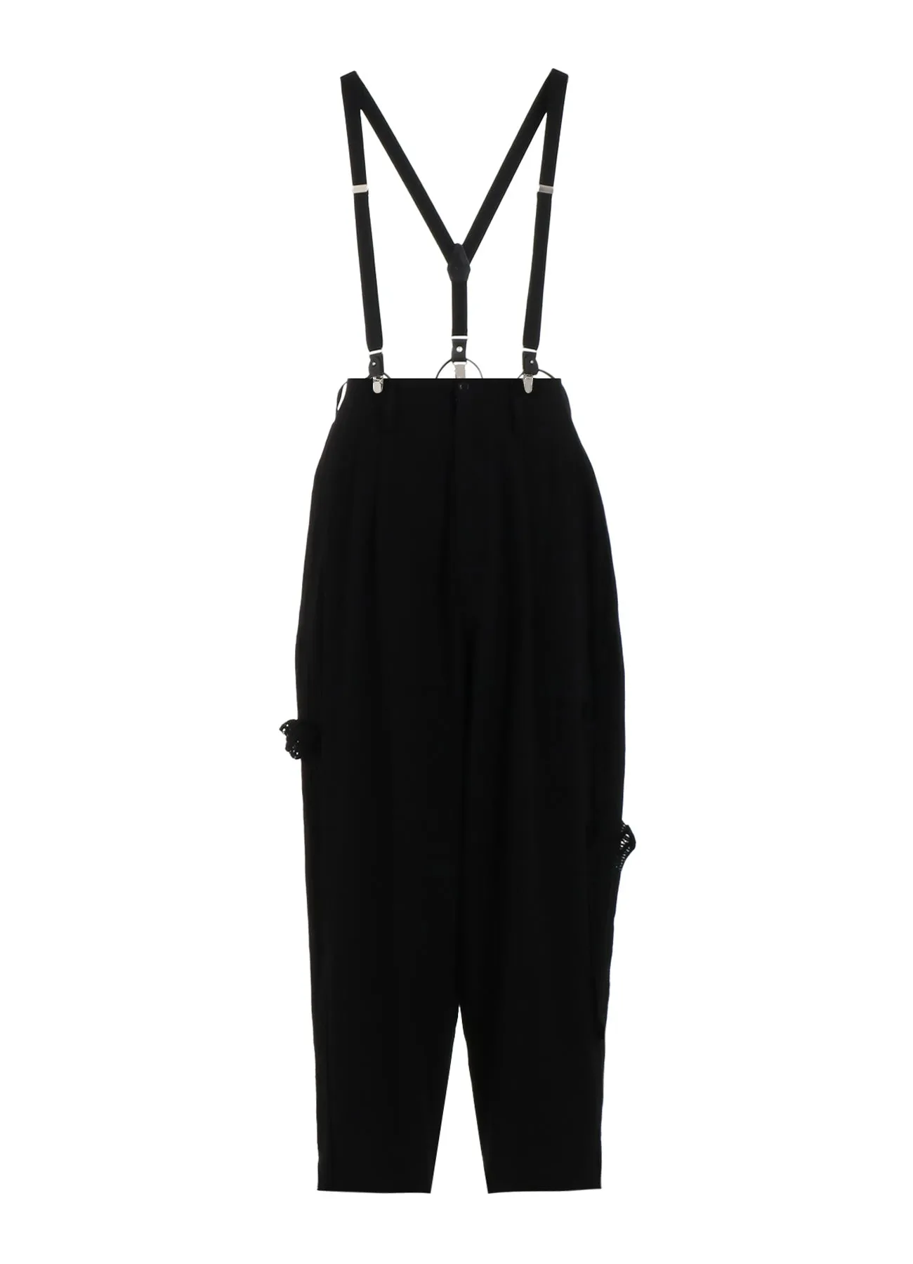 COTTON FLAX VIYELLA CROCHET SUSPENDER PANTS sold by Yohji Yamamoto product image thumbnail 2