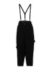 COTTON FLAX VIYELLA CROCHET SUSPENDER PANTS sold by Yohji Yamamoto