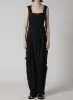 COTTON FLAX VIYELLA CROCHET SUSPENDER PANTS sold by Yohji Yamamoto