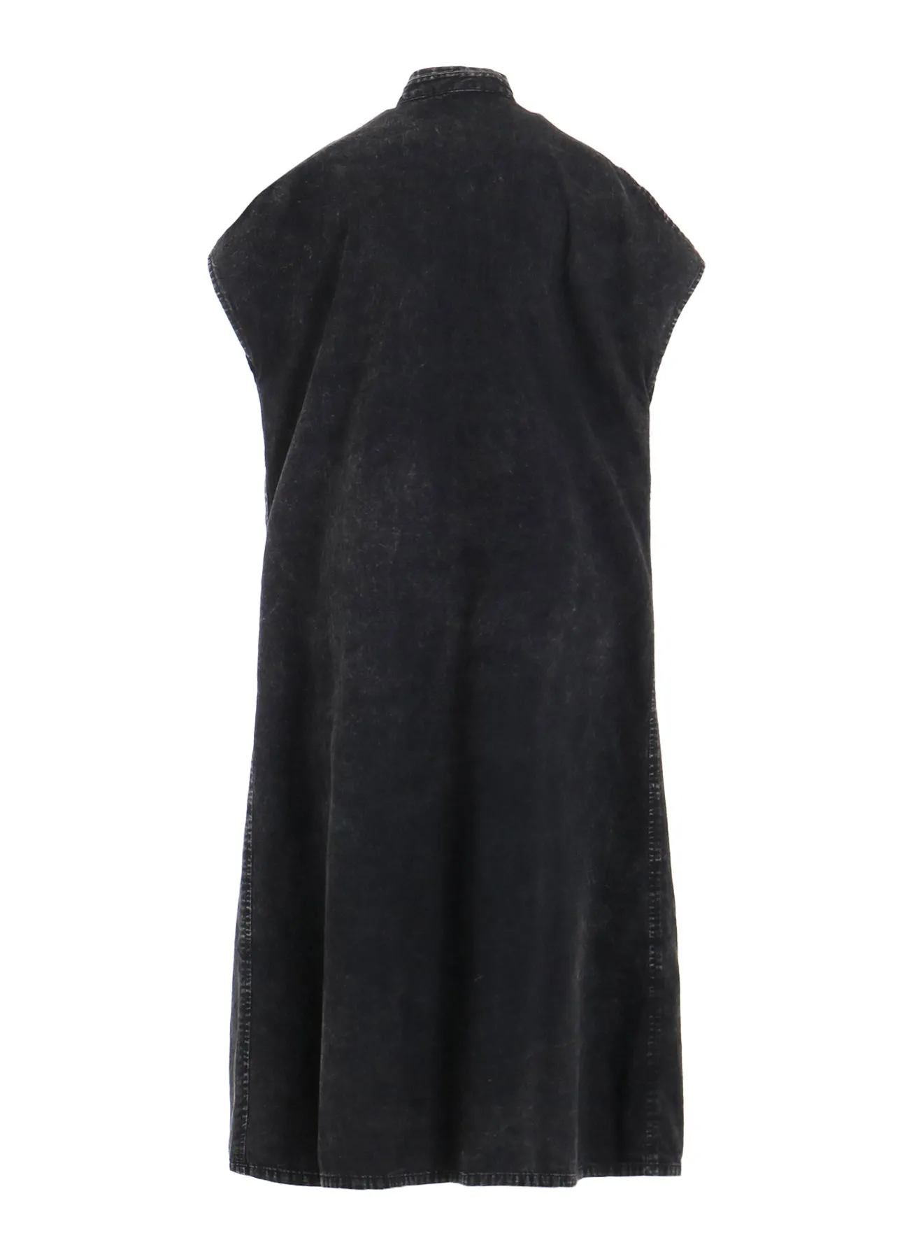 6OZ BLEACHED DENIM FRENCH SLEEVE SHIRT DRESS sold by Yohji Yamamoto product image thumbnail 4