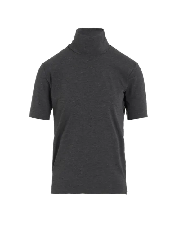 RAYON JERSEY HIGH NECK SHORT SLEEVE T sold by Yohji Yamamoto