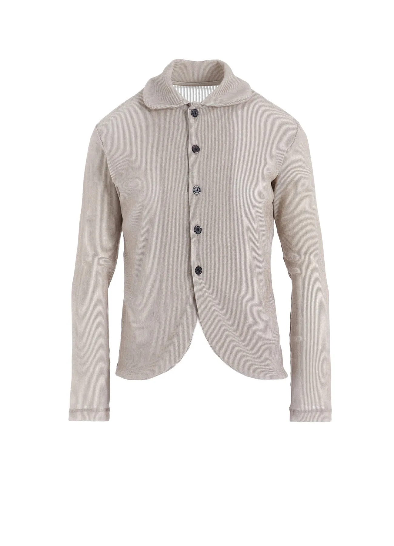 NY TULLE FLOCKED ROUND COLLAR CARDIGAN sold by Yohji Yamamoto