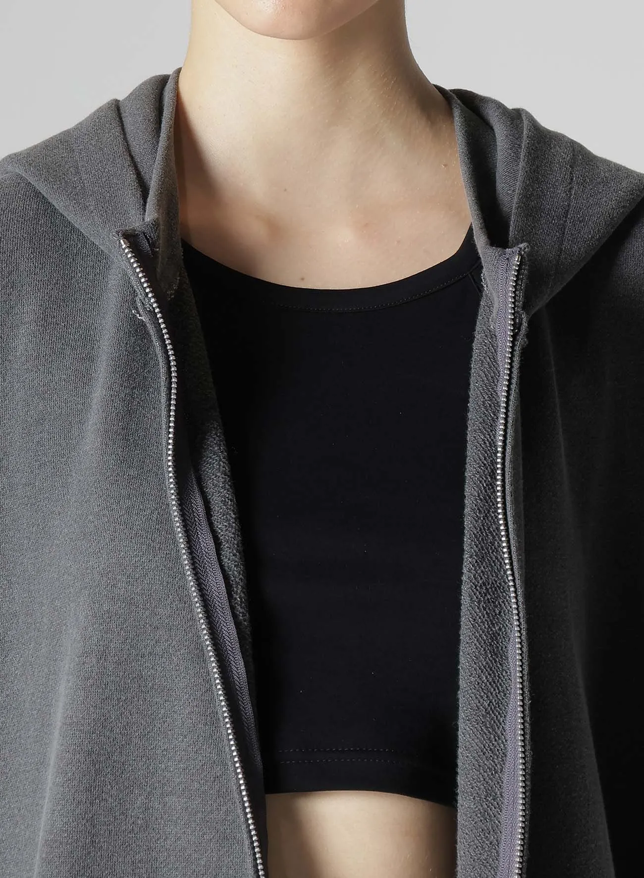 PIGMENT DYE FLEECE LONG HOODIE sold by Yohji Yamamoto product image thumbnail 5