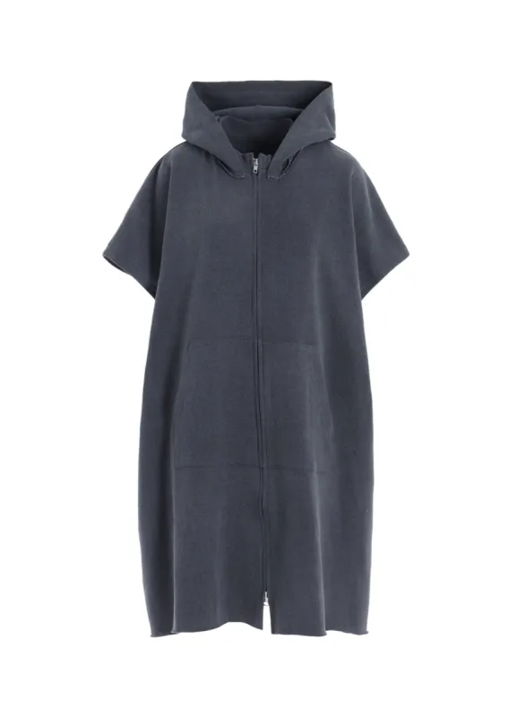 PIGMENT DYE FLEECE LONG HOODIE sold by Yohji Yamamoto