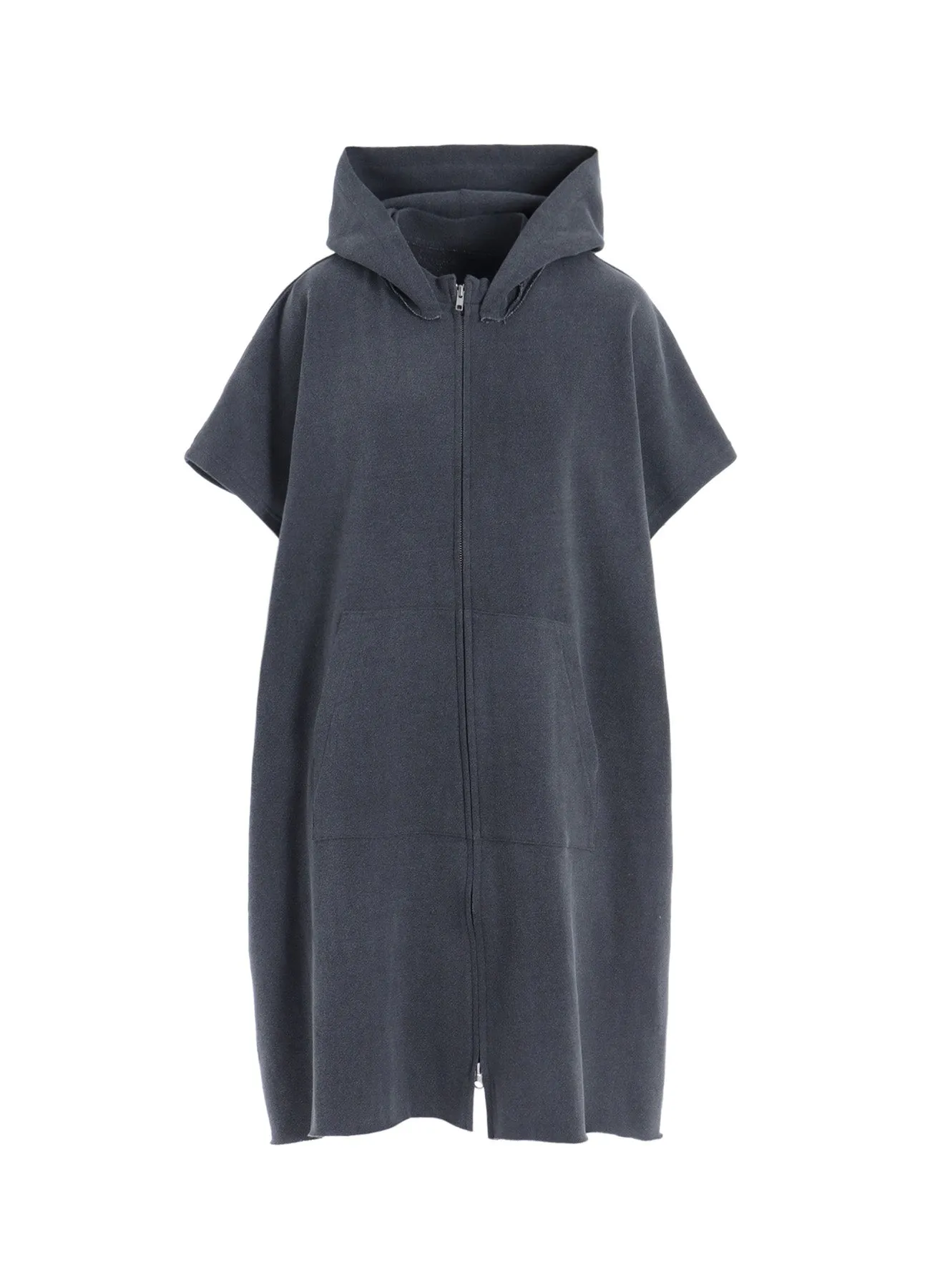 PIGMENT DYE FLEECE LONG HOODIE sold by Yohji Yamamoto