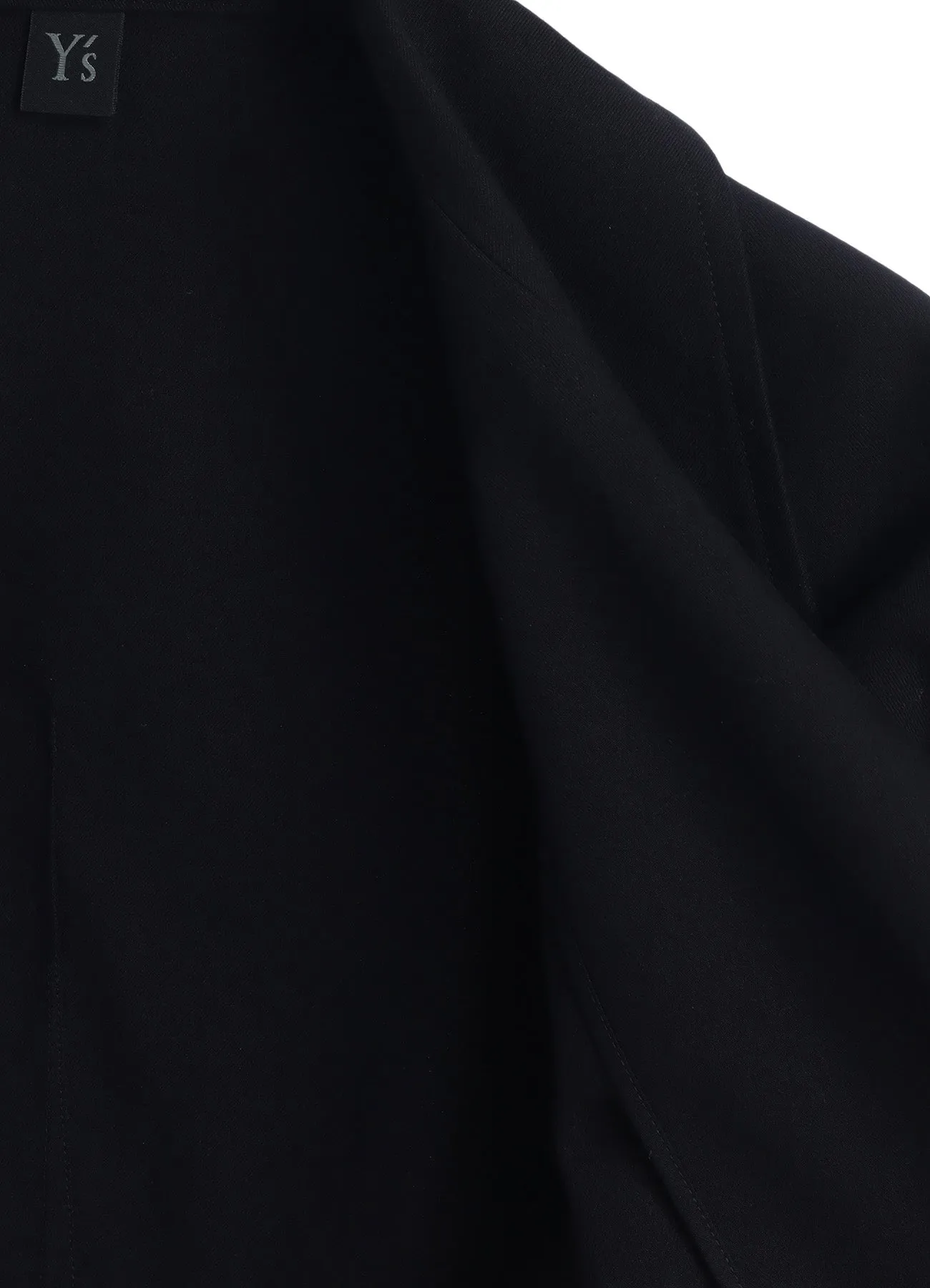 COTTON TWILL UNTRIMMED SLEEVE MOTO JACKET sold by Yohji Yamamoto product image thumbnail 4