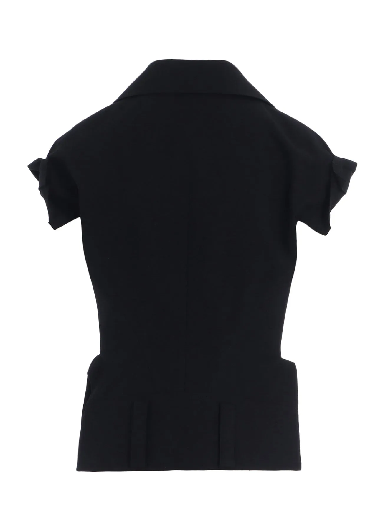 COTTON TWILL UNTRIMMED SLEEVE MOTO JACKET sold by Yohji Yamamoto product image thumbnail 3