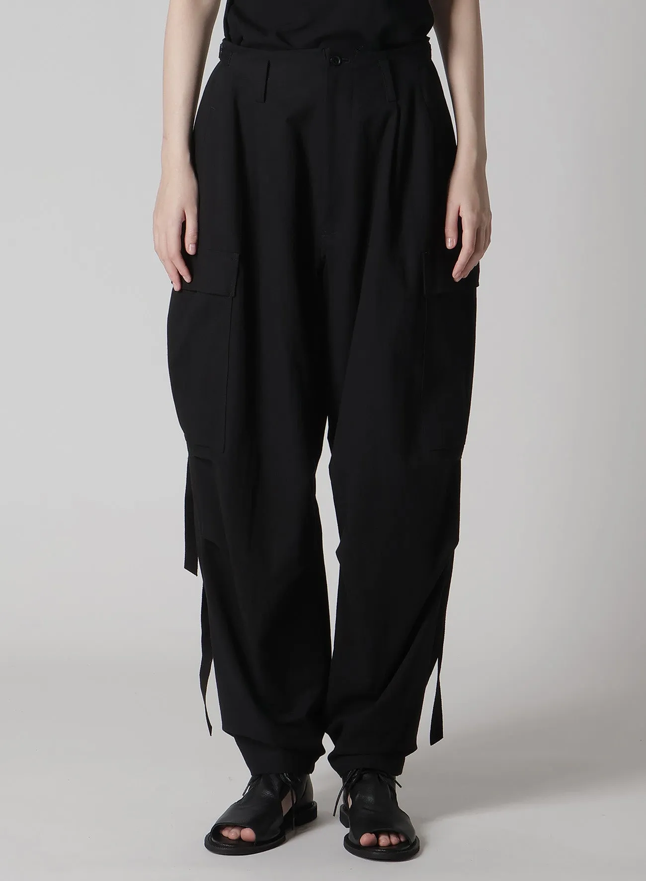 COTTON TWILL CARGO PANTS sold by Yohji Yamamoto product image thumbnail 4