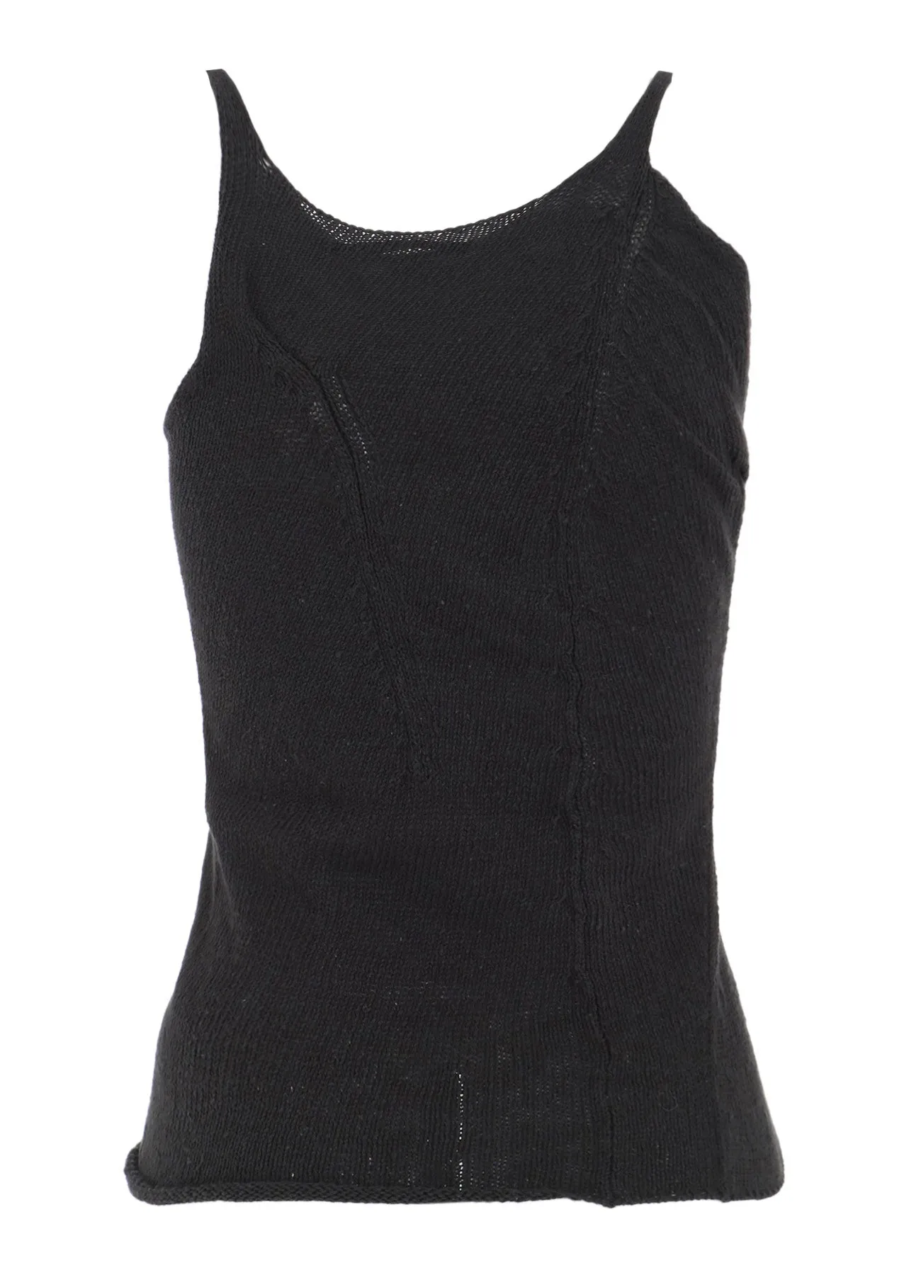 UNEVEN YARN JERSEY GATHER TANKTOP sold by Yohji Yamamoto product image thumbnail 3