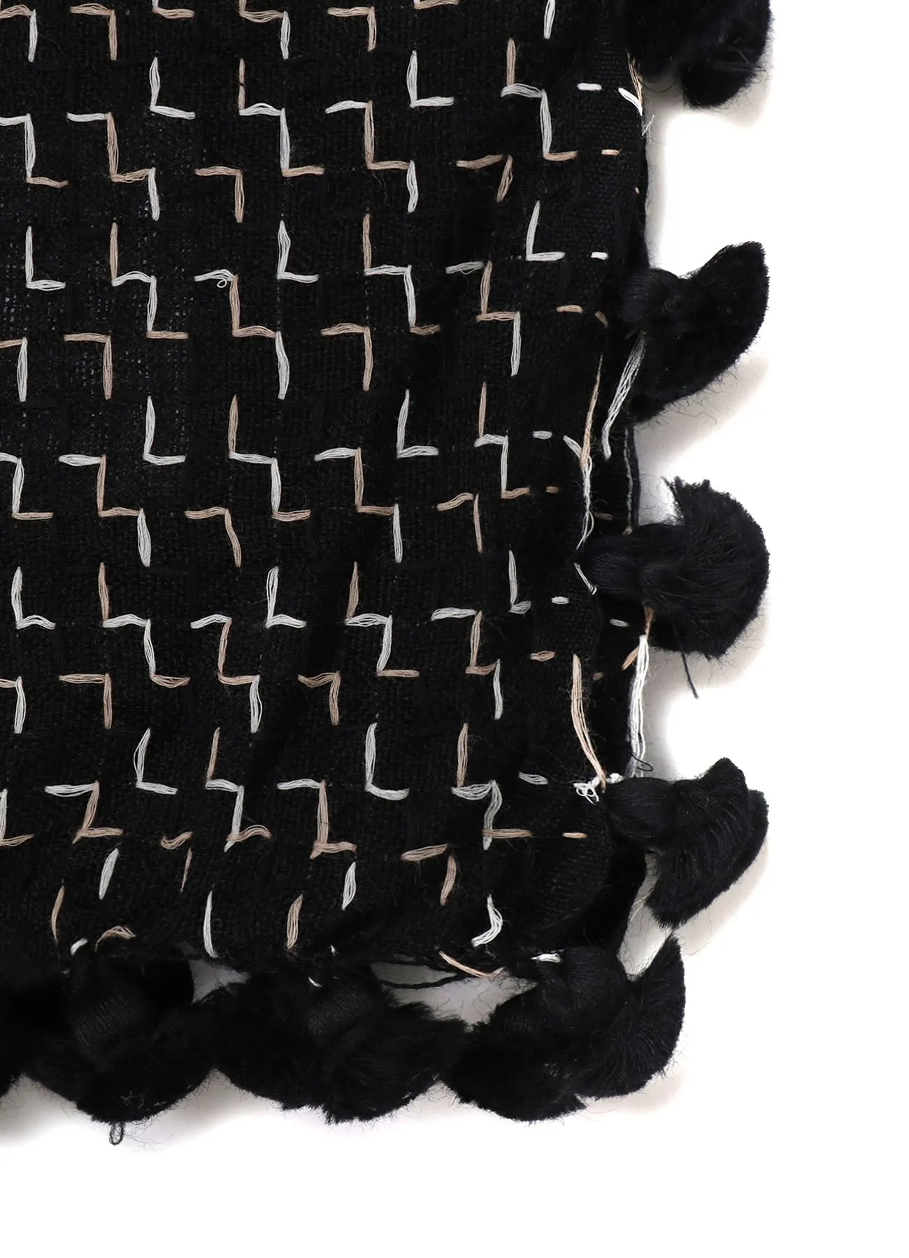 W JACQUARD BONBON SCARF sold by Yohji Yamamoto product image thumbnail 5