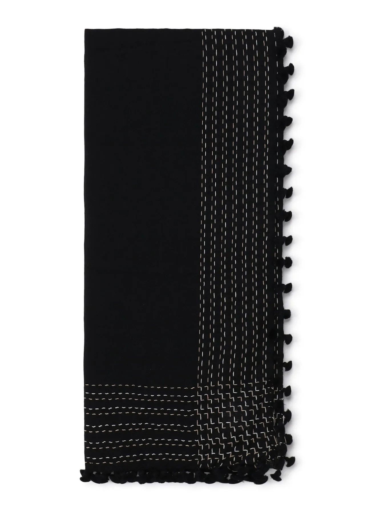 W JACQUARD BONBON SCARF sold by Yohji Yamamoto product image thumbnail 3