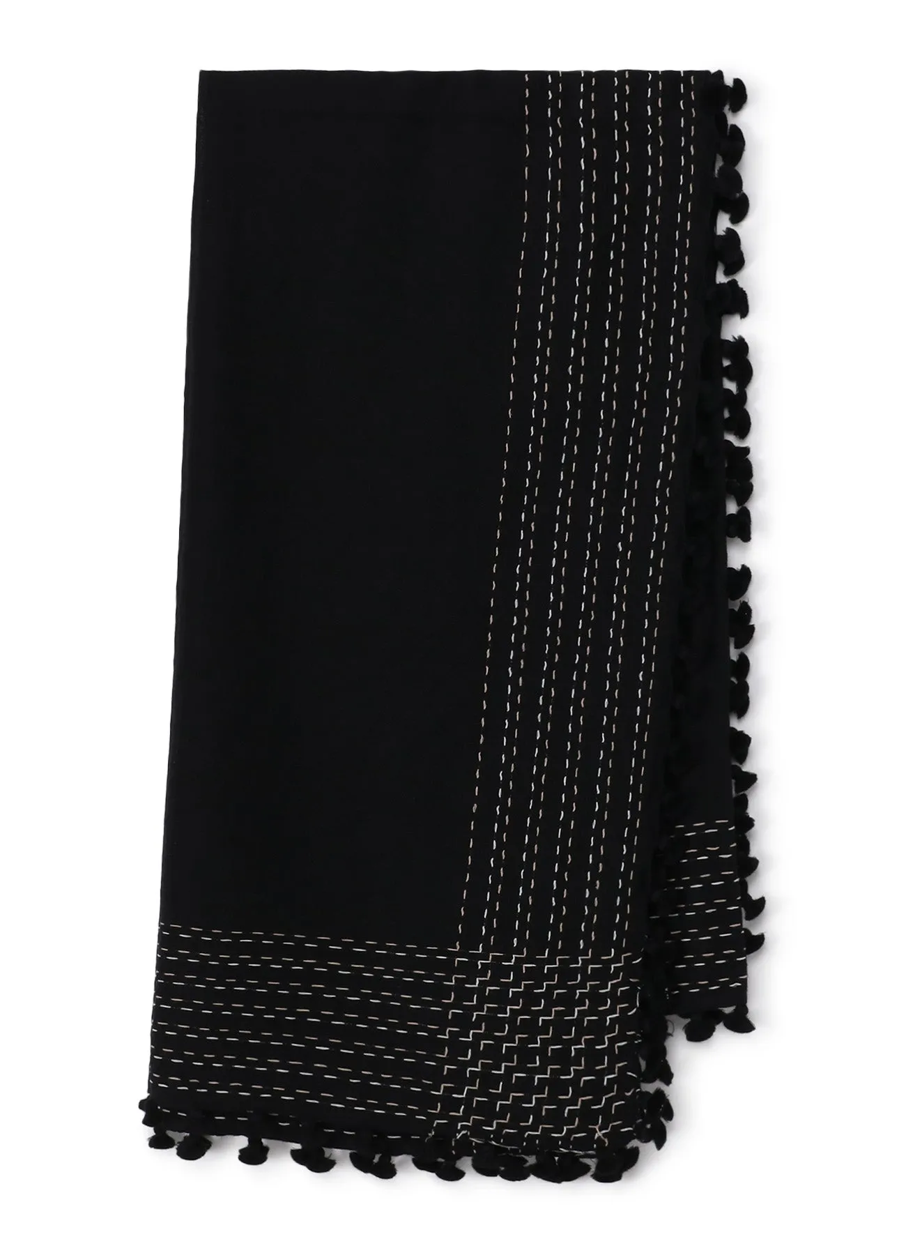 W JACQUARD BONBON SCARF sold by Yohji Yamamoto product image thumbnail 2