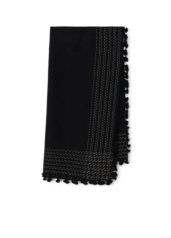 W JACQUARD BONBON SCARF sold by Yohji Yamamoto