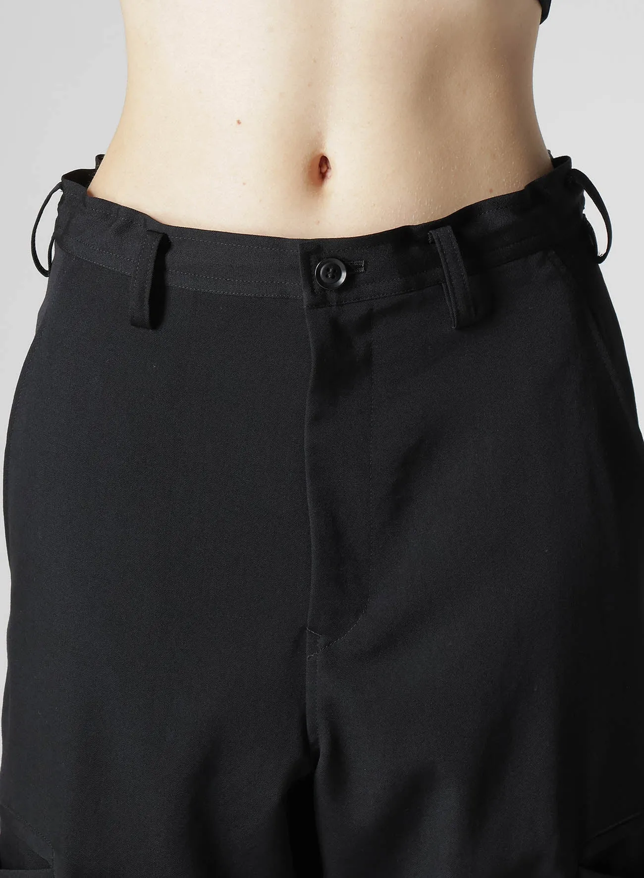WOOL GABARDINE TAPERED PANTS sold by Yohji Yamamoto product image thumbnail 5