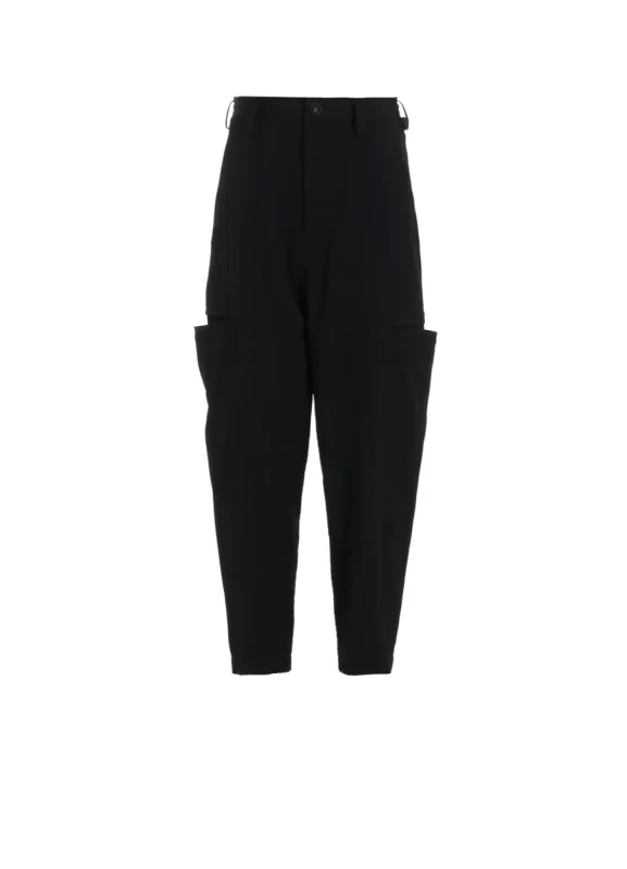 WOOL GABARDINE TAPERED PANTS sold by Yohji Yamamoto