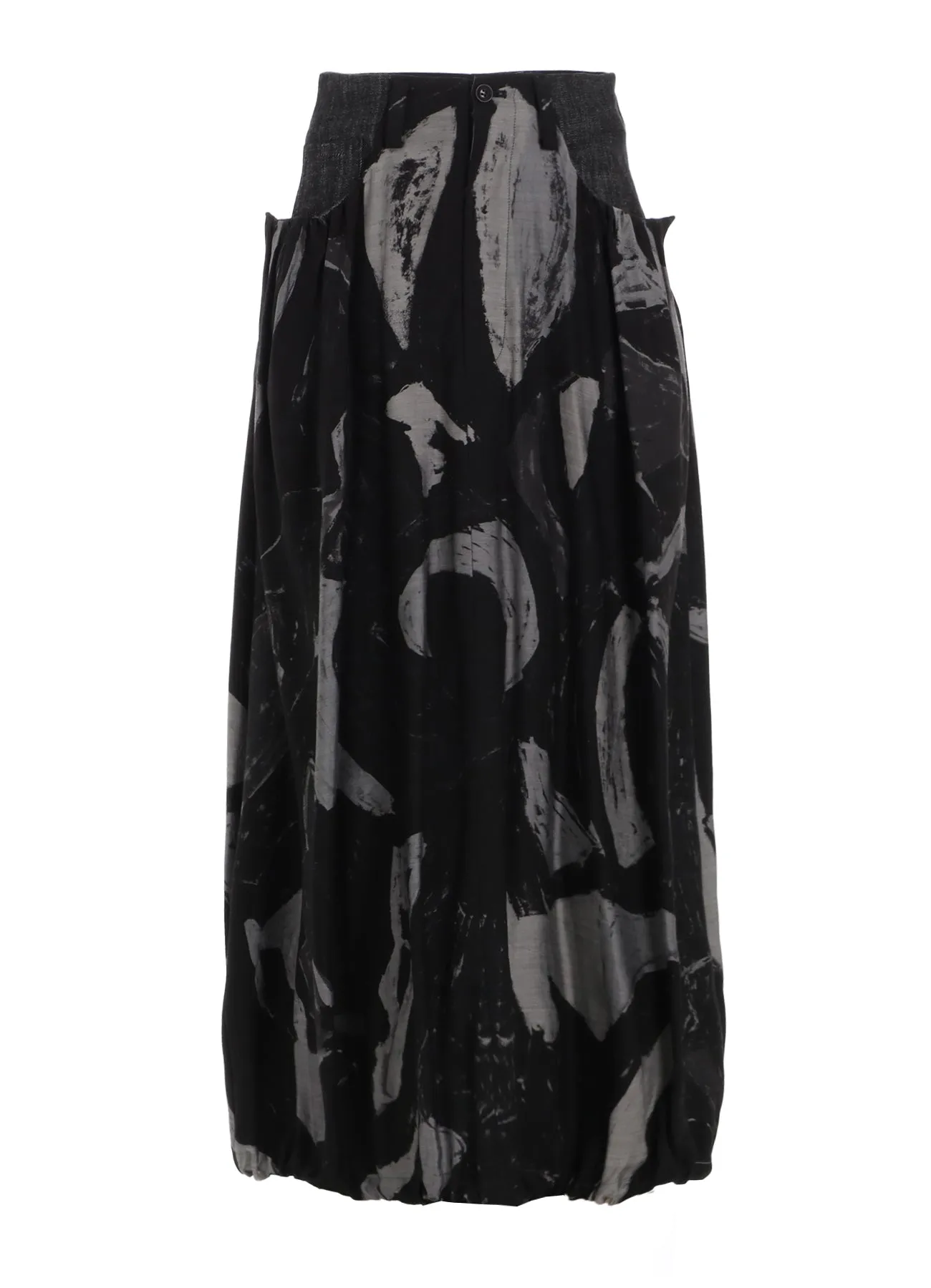 DENIM/CUPRO COMBINATION SKIRT sold by Yohji Yamamoto product image thumbnail 2