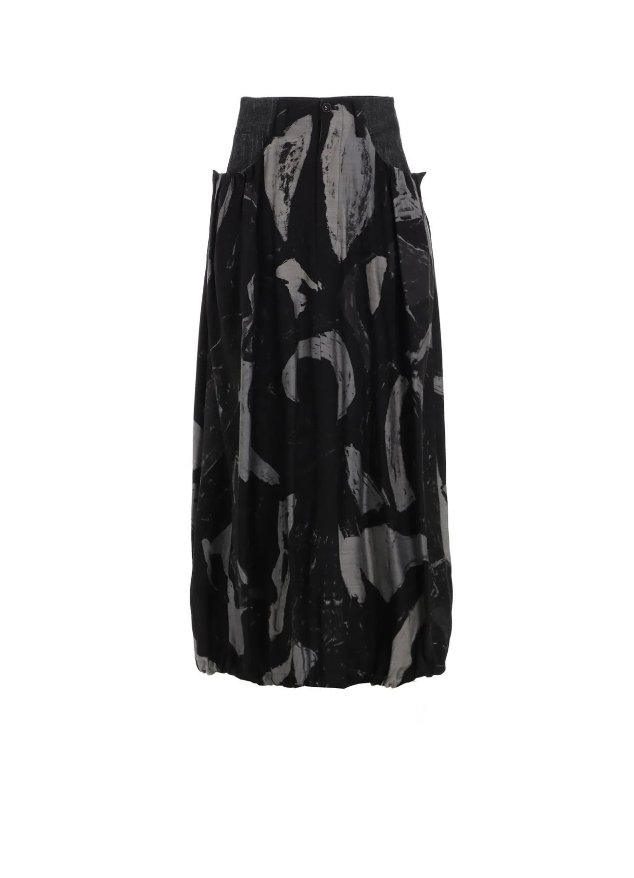 DENIM/CUPRO COMBINATION SKIRT sold by Yohji Yamamoto