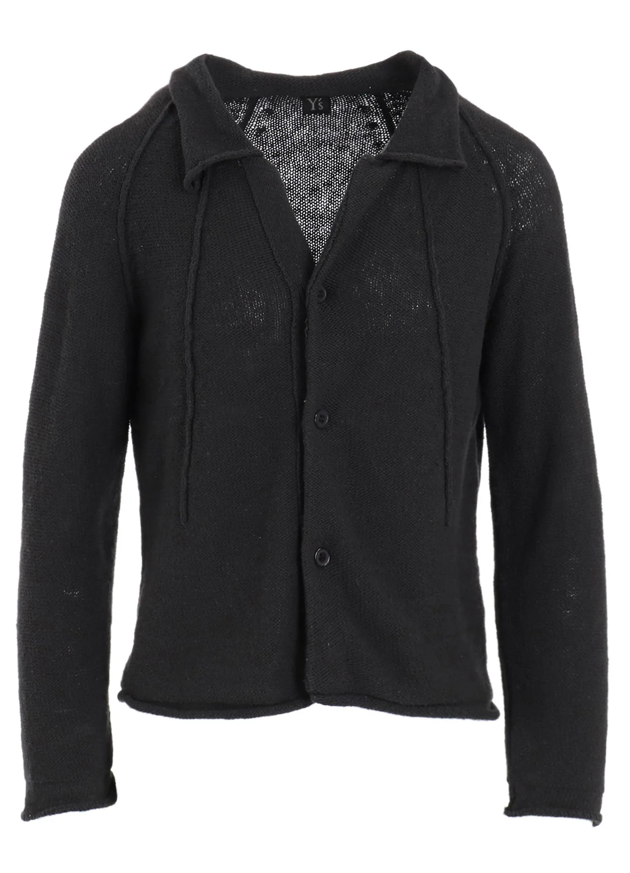 UNEVEN YARN JERSEY ROLLED CARDIGAN sold by Yohji Yamamoto product image thumbnail 2