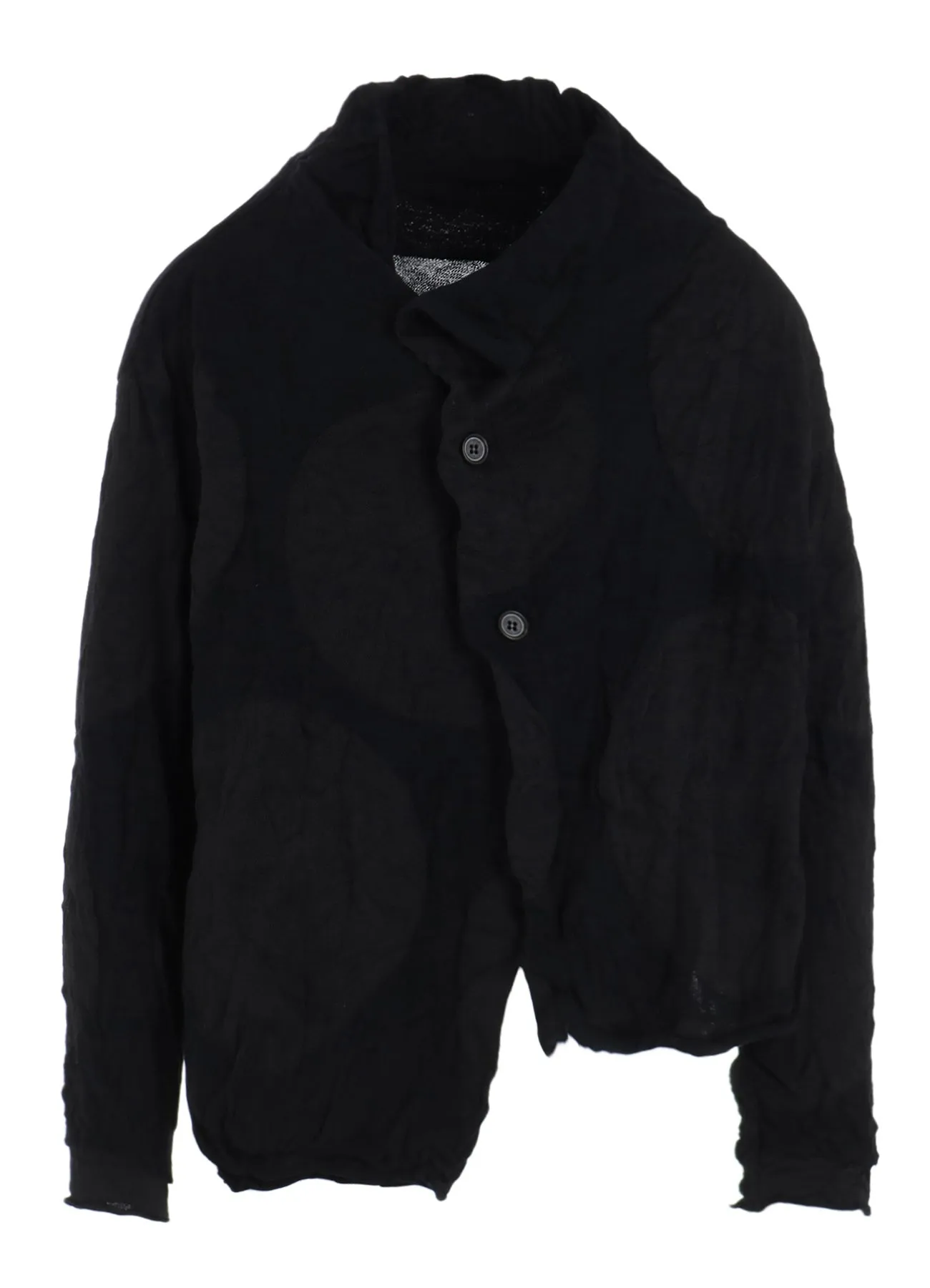 GIGA POLKA DOTS LINKS WRINKLE OFF NECK 3 BUTTON CARDIGAN sold by Yohji Yamamoto product image thumbnail 2