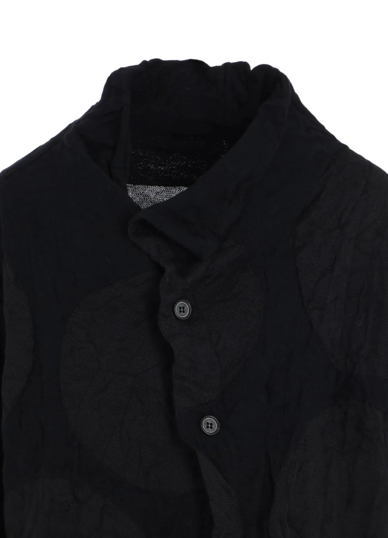 GIGA POLKA DOTS LINKS WRINKLE OFF NECK 3 BUTTON CARDIGAN sold by Yohji Yamamoto product image thumbnail 5