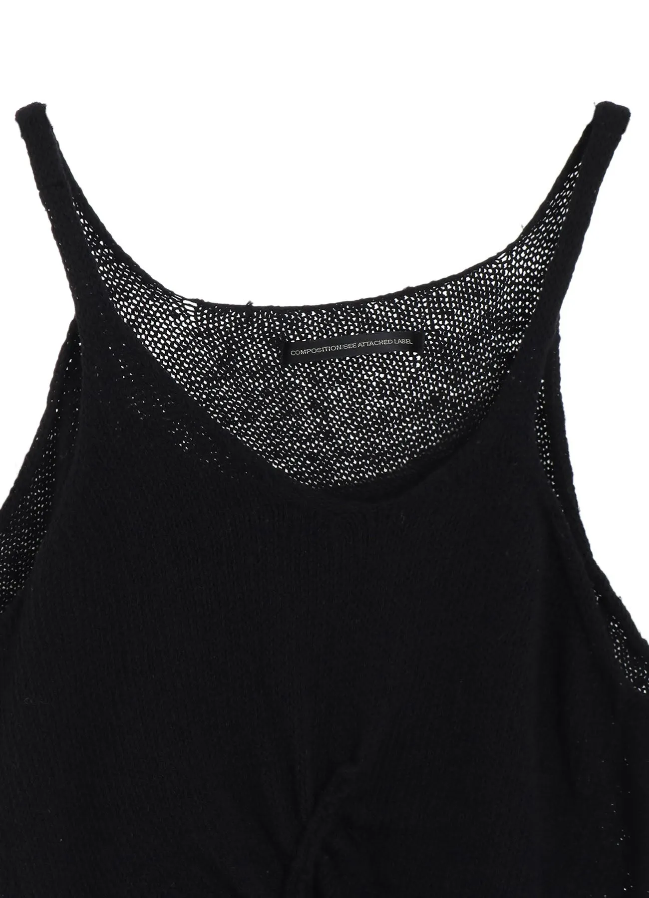 UNEVEN YARN JERSEY GATHER TANKTOP sold by Yohji Yamamoto product image thumbnail 5