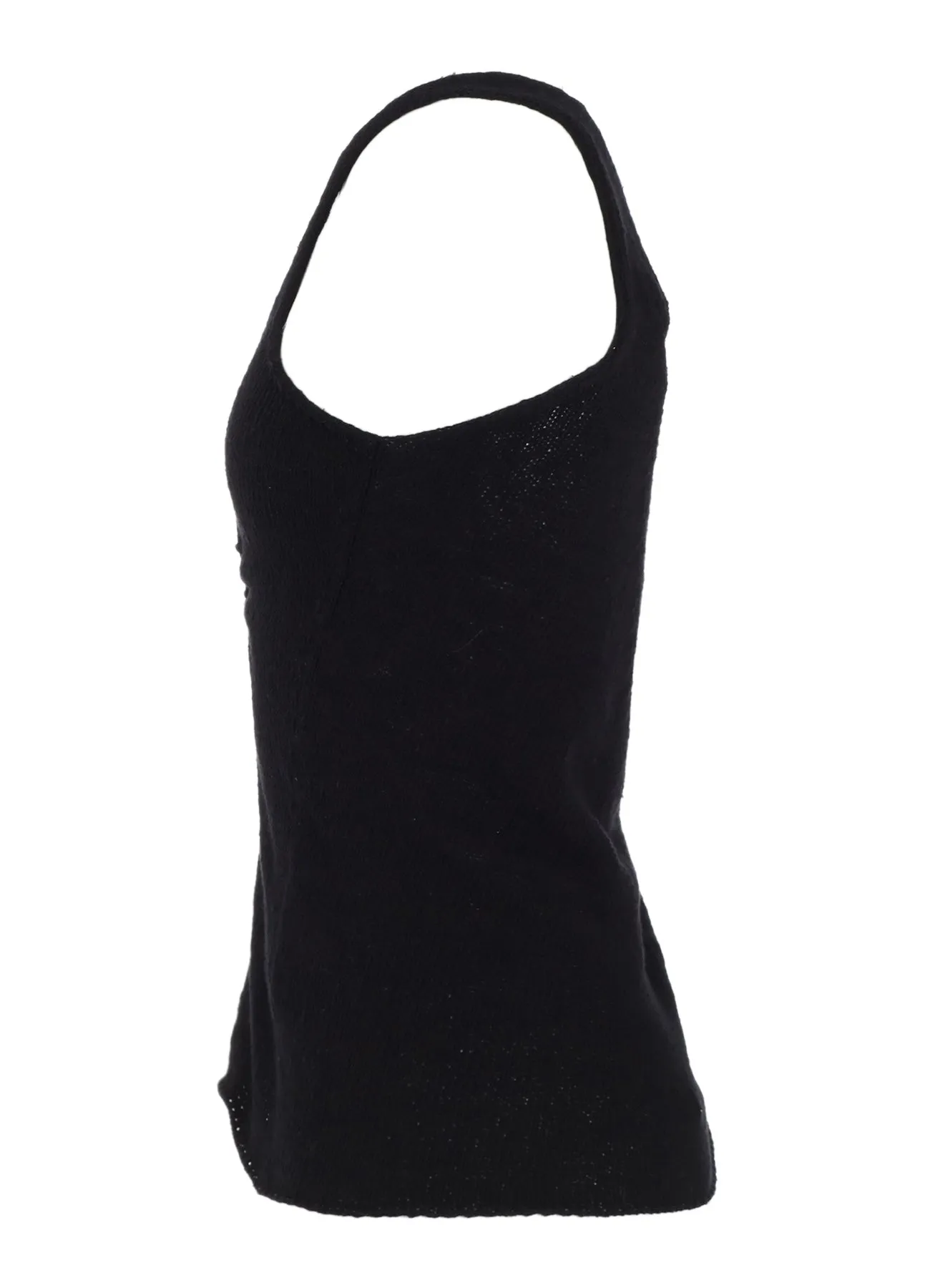 UNEVEN YARN JERSEY GATHER TANKTOP sold by Yohji Yamamoto product image thumbnail 3