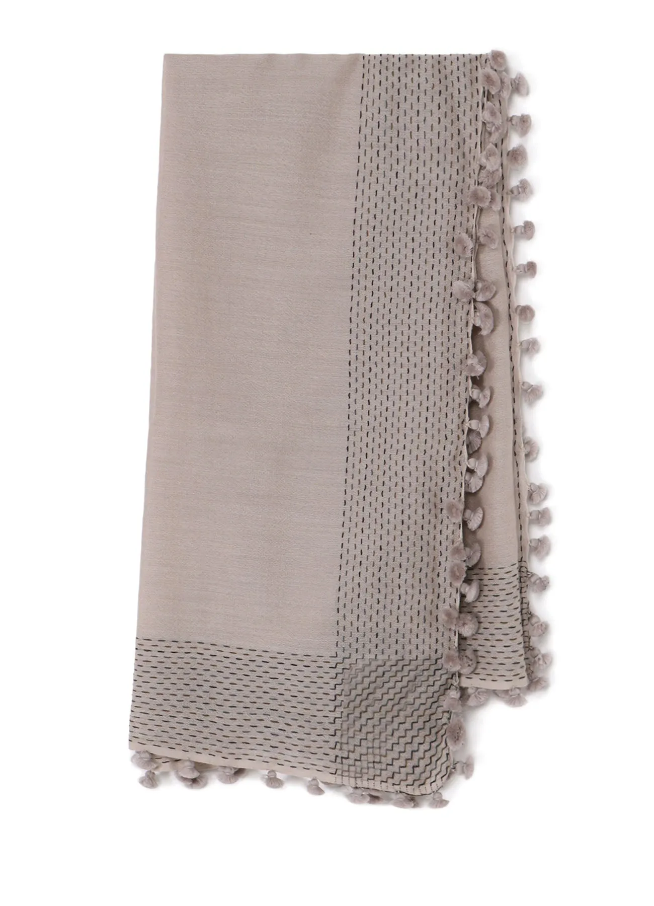 W JACQUARD BONBON SCARF sold by Yohji Yamamoto product image thumbnail 2