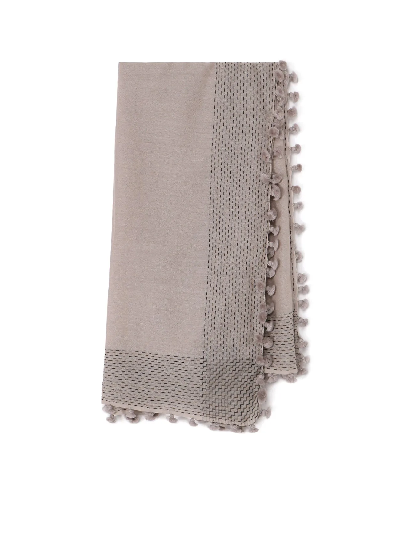 W JACQUARD BONBON SCARF sold by Yohji Yamamoto