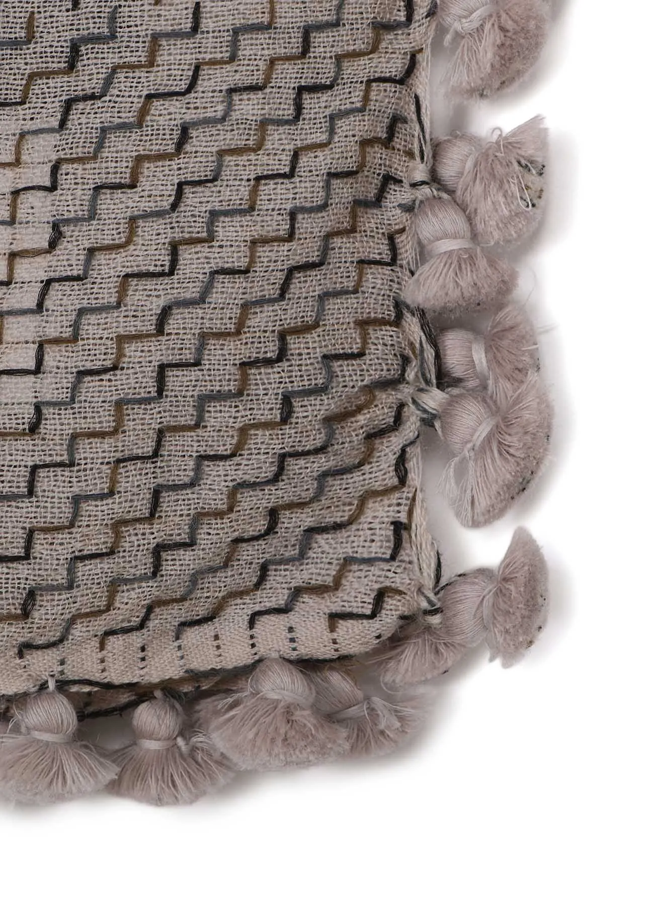 W JACQUARD BONBON SCARF sold by Yohji Yamamoto product image thumbnail 5