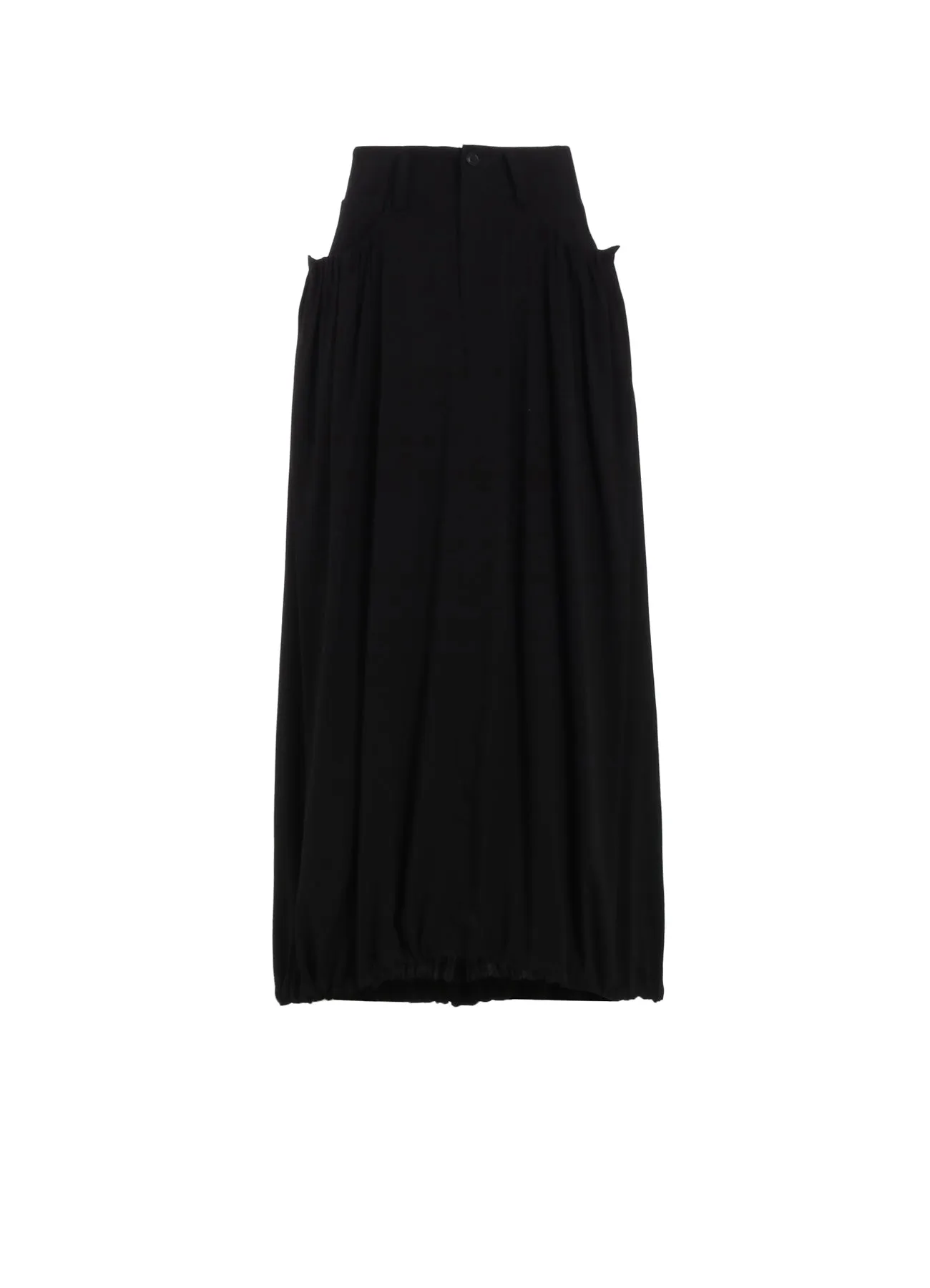 BLACK DENIM COMBINATION SKIRT sold by Yohji Yamamoto