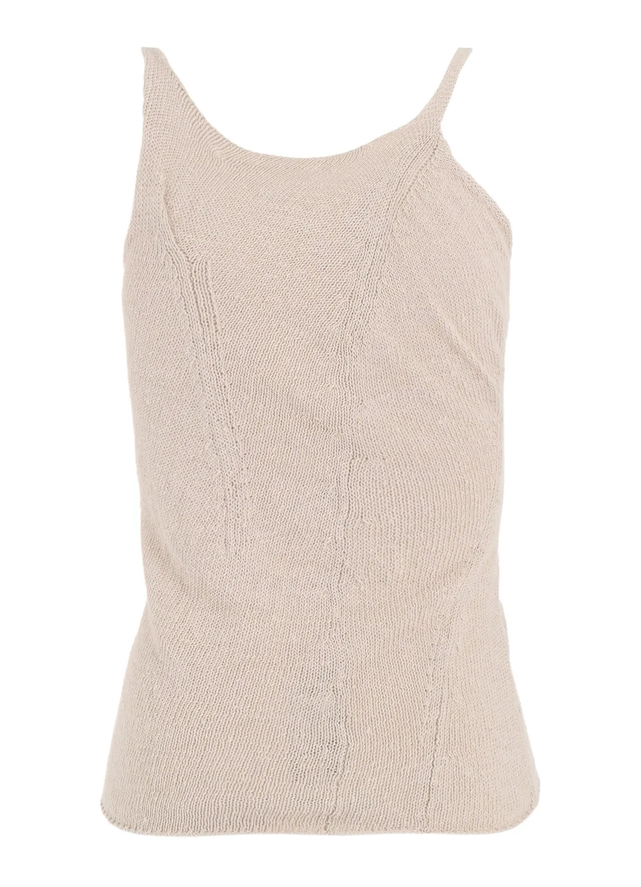 UNEVEN YARN JERSEY GATHER TANKTOP sold by Yohji Yamamoto product image thumbnail 3