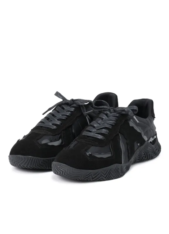 LEATHER COMBINATION GERMAN ARMY TRAINER sold by Yohji Yamamoto