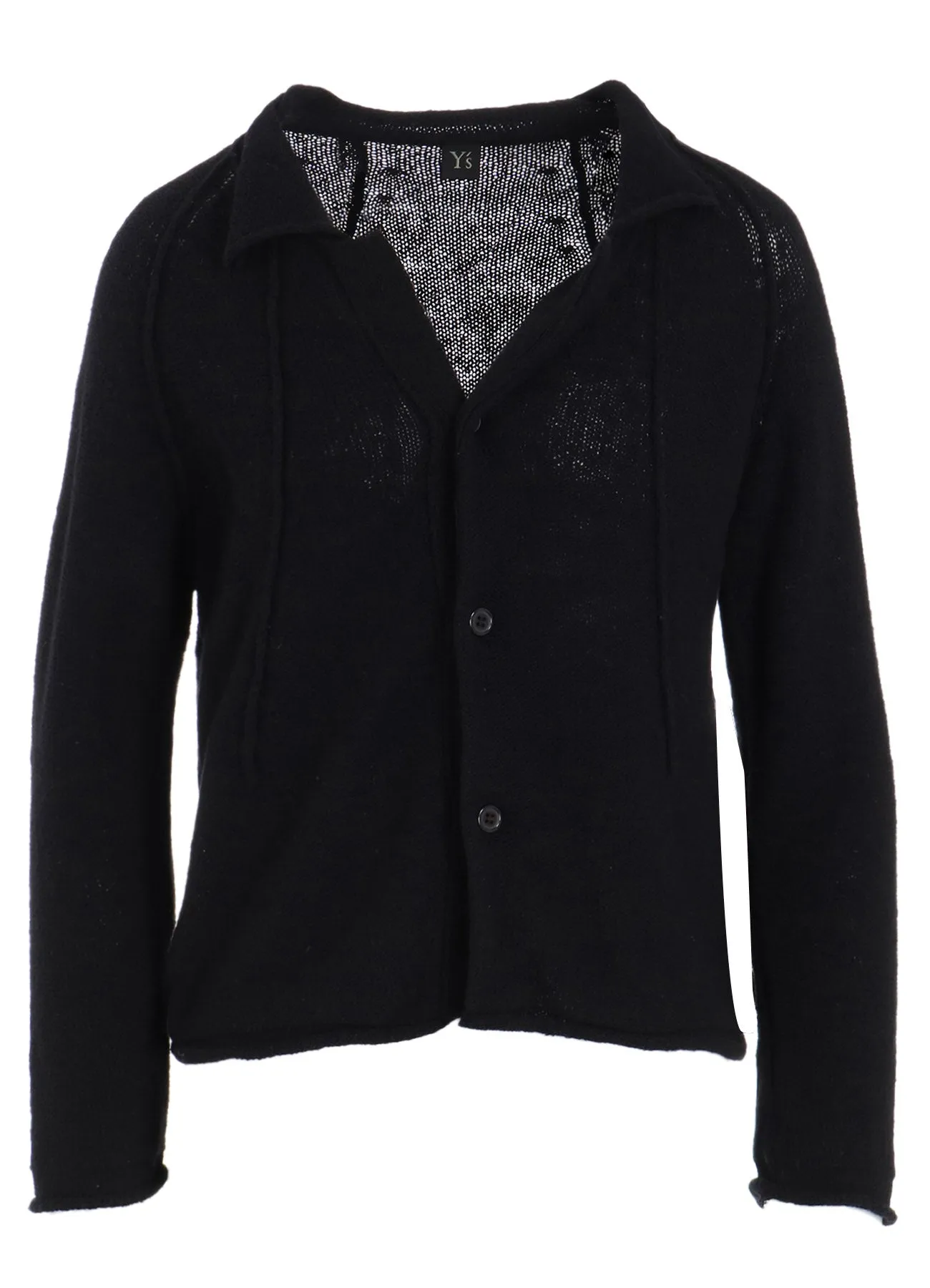 UNEVEN YARN JERSEY ROLLED CARDIGAN sold by Yohji Yamamoto product image thumbnail 2