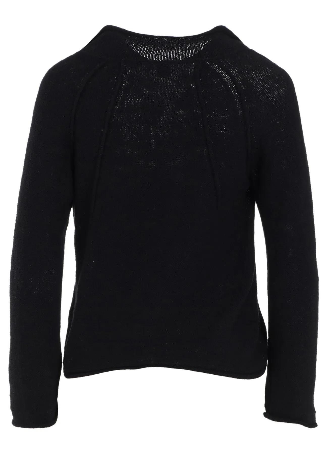 UNEVEN YARN JERSEY ROLLED CARDIGAN sold by Yohji Yamamoto product image thumbnail 3