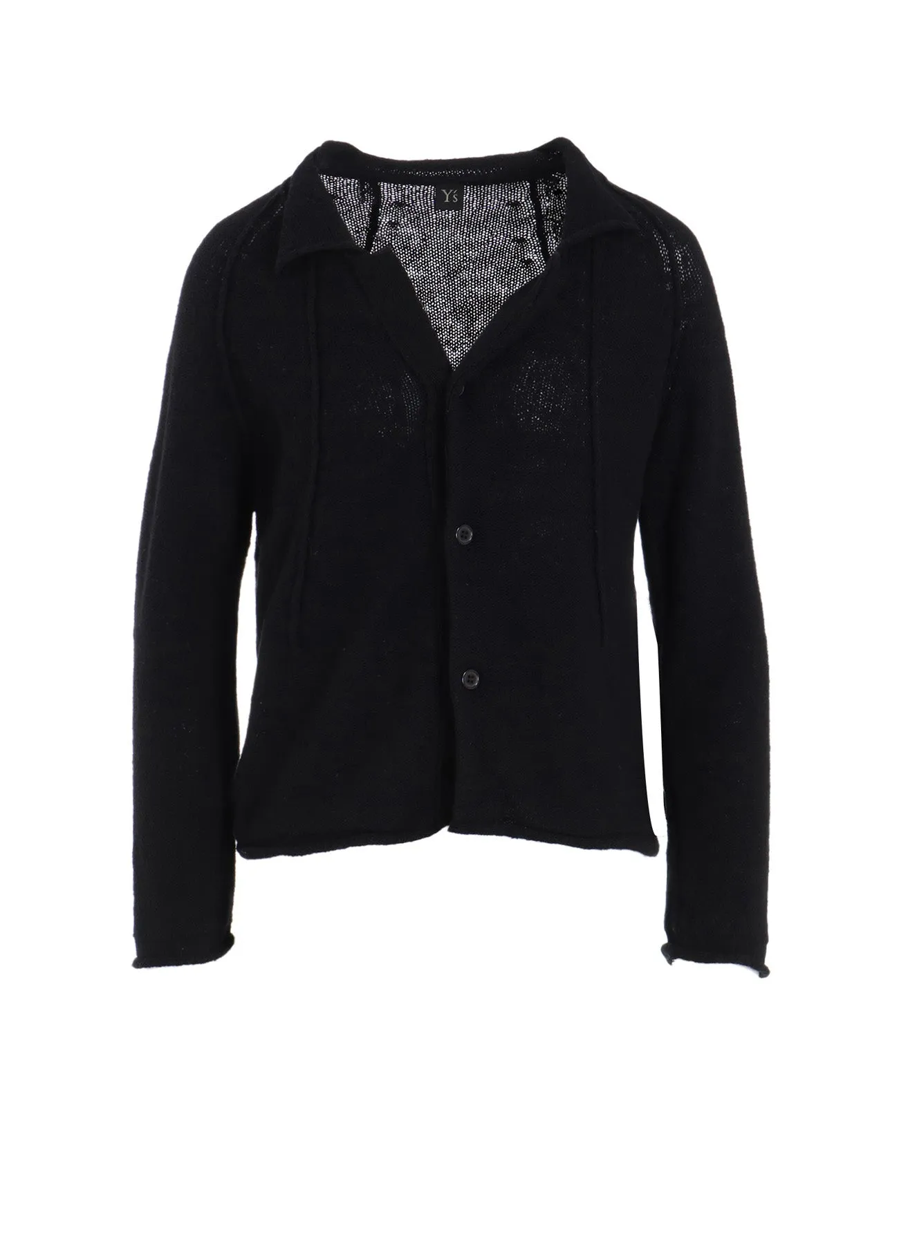 UNEVEN YARN JERSEY ROLLED CARDIGAN sold by Yohji Yamamoto