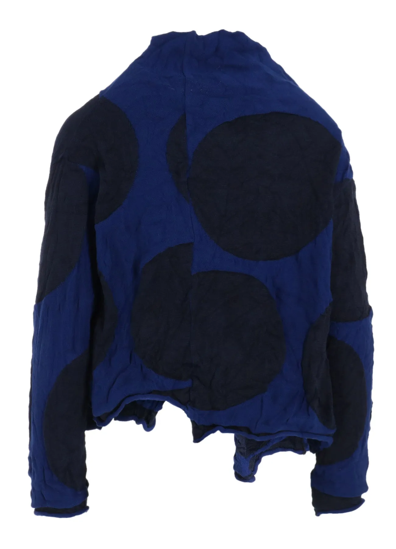 GIGA POLKA DOTS LINKS WRINKLE OFF NECK 3 BUTTON CARDIGAN sold by Yohji Yamamoto product image thumbnail 3