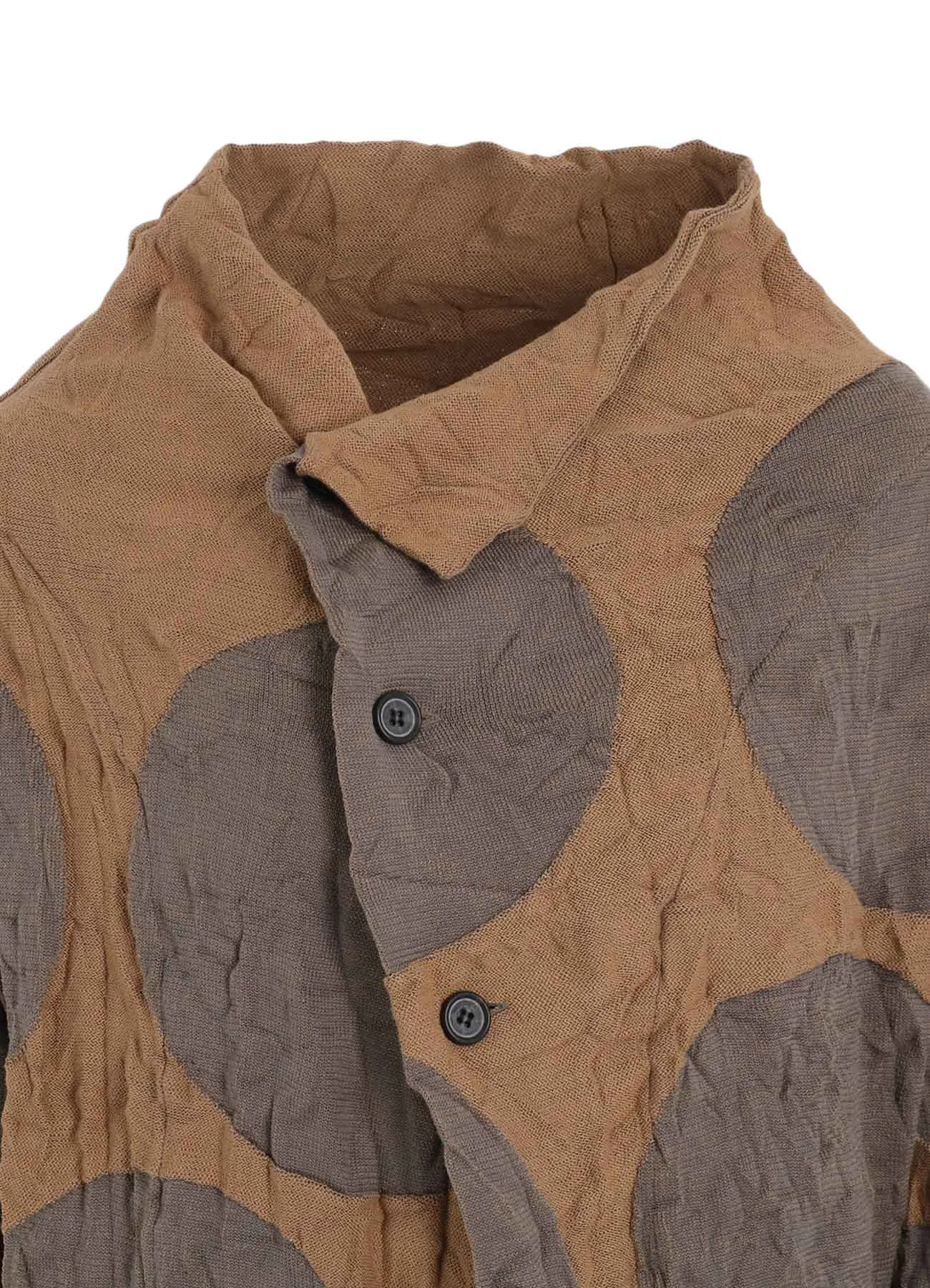 GIGA POLKA DOTS LINKS WRINKLE OFF NECK 3 BUTTON CARDIGAN sold by Yohji Yamamoto product image thumbnail 5