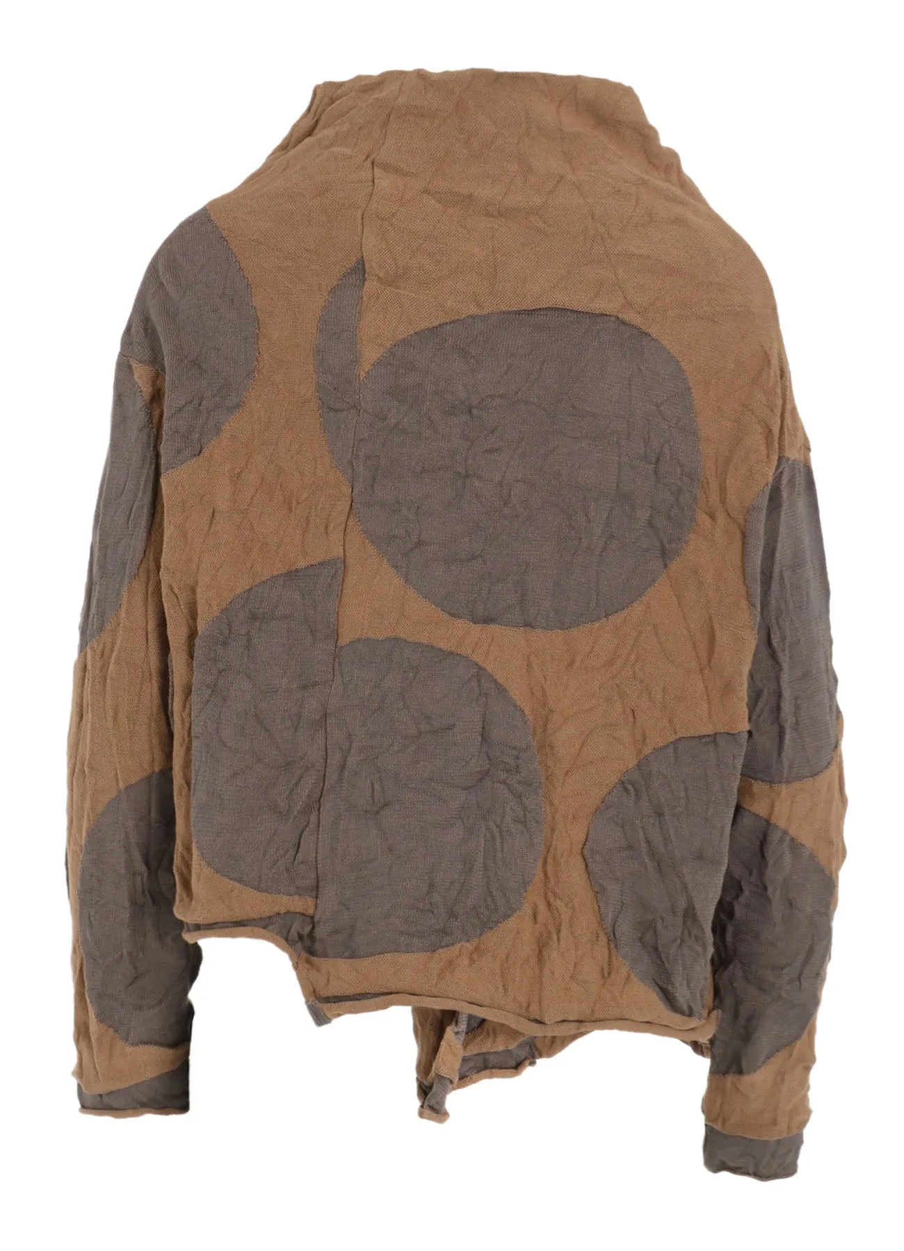 GIGA POLKA DOTS LINKS WRINKLE OFF NECK 3 BUTTON CARDIGAN sold by Yohji Yamamoto product image thumbnail 4