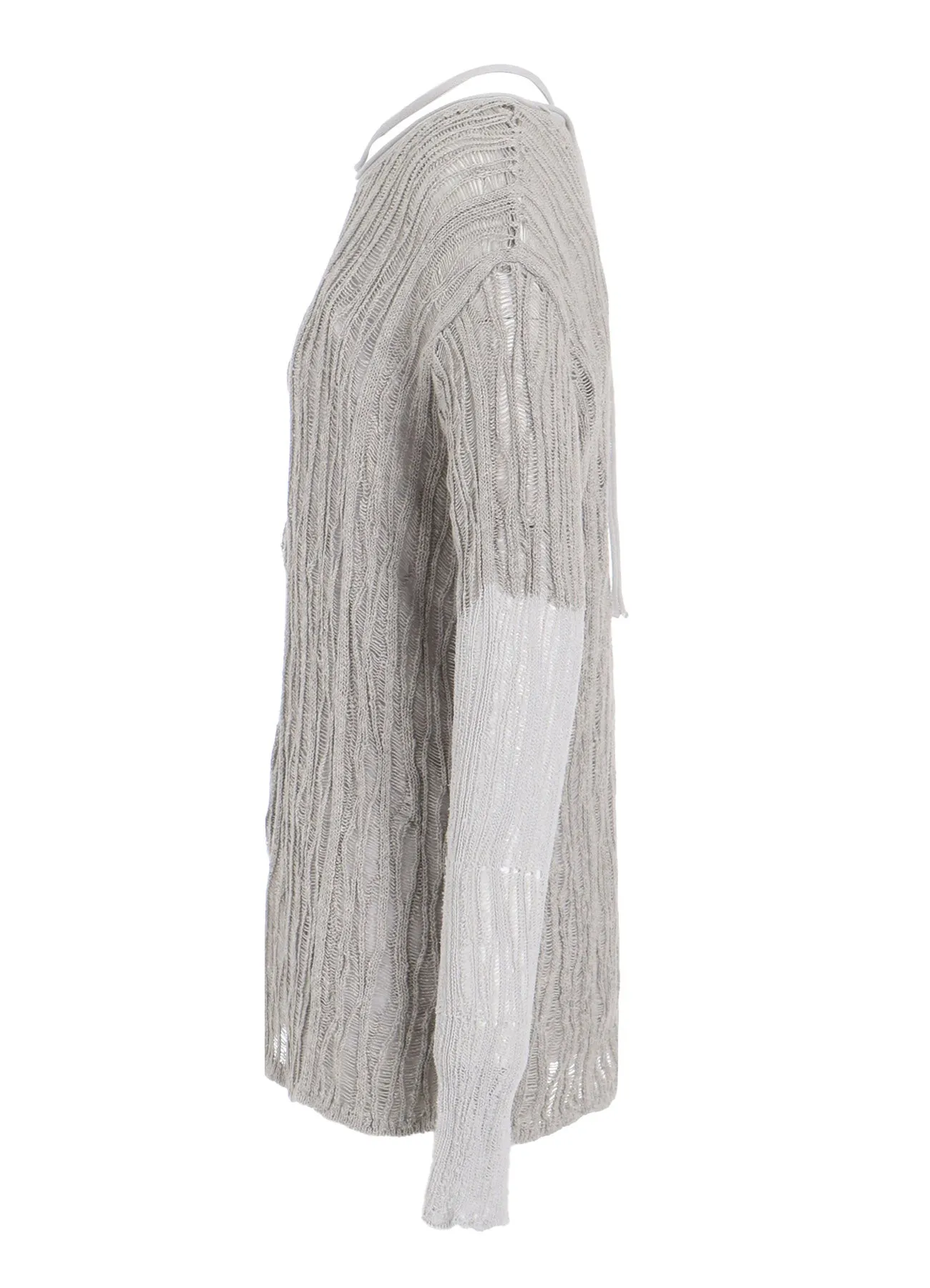 DROP NEEDLE STRIPE LONG PANEL PULLOVER sold by Yohji Yamamoto product image thumbnail 3