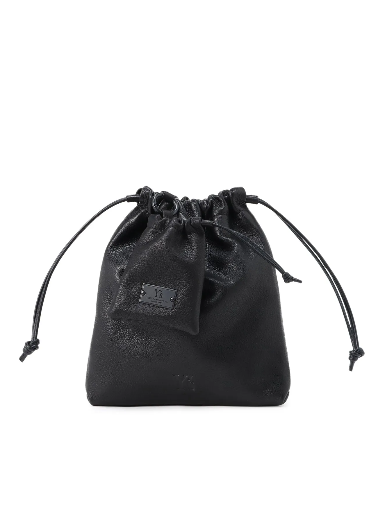 SOFT SHRINK LEATHER DOUBLE POUCH sold by Yohji Yamamoto product image thumbnail 2