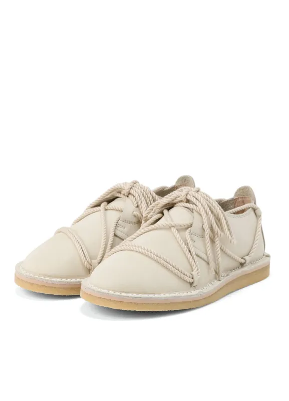 NUBUCK LEATHER RANDOM ROPE SHOES sold by Yohji Yamamoto