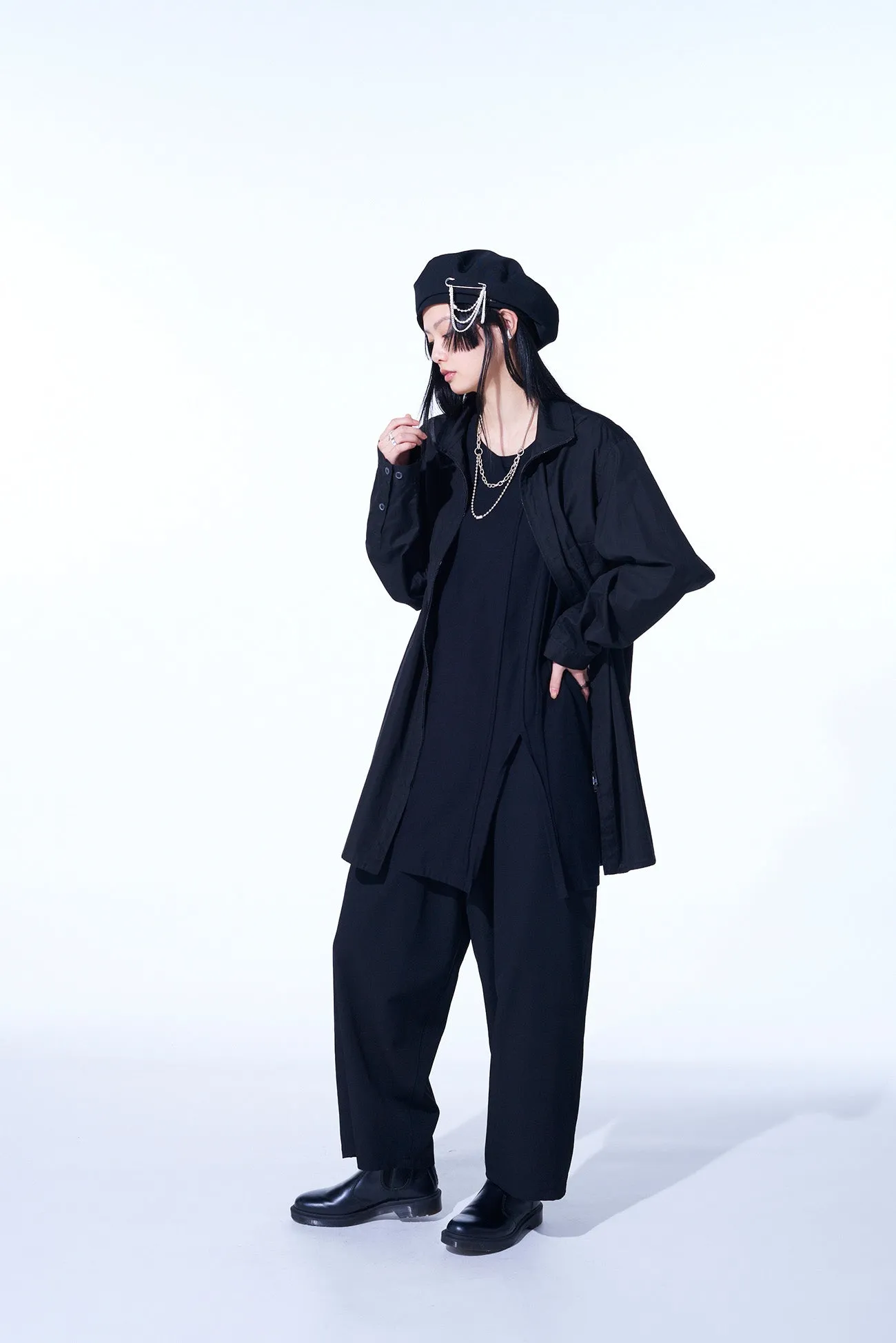 BRASS BALL CHAIN TWO-STRAND NECKLACE sold by Yohji Yamamoto product image thumbnail 4