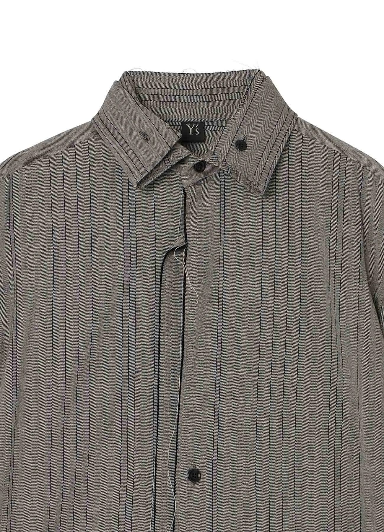 W/RY RANDOM HERRINGBONE DOUBLE COLLAR SHIRT sold by Yohji Yamamoto product image thumbnail 4