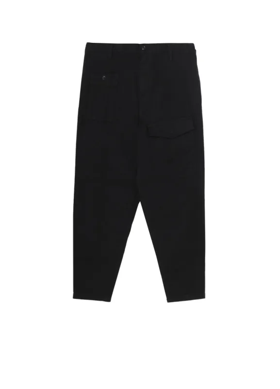 BLACK SCANDAL KATSURAGI NO-TUCK WAIST STRING WORK PANTS sold by Yohji Yamamoto
