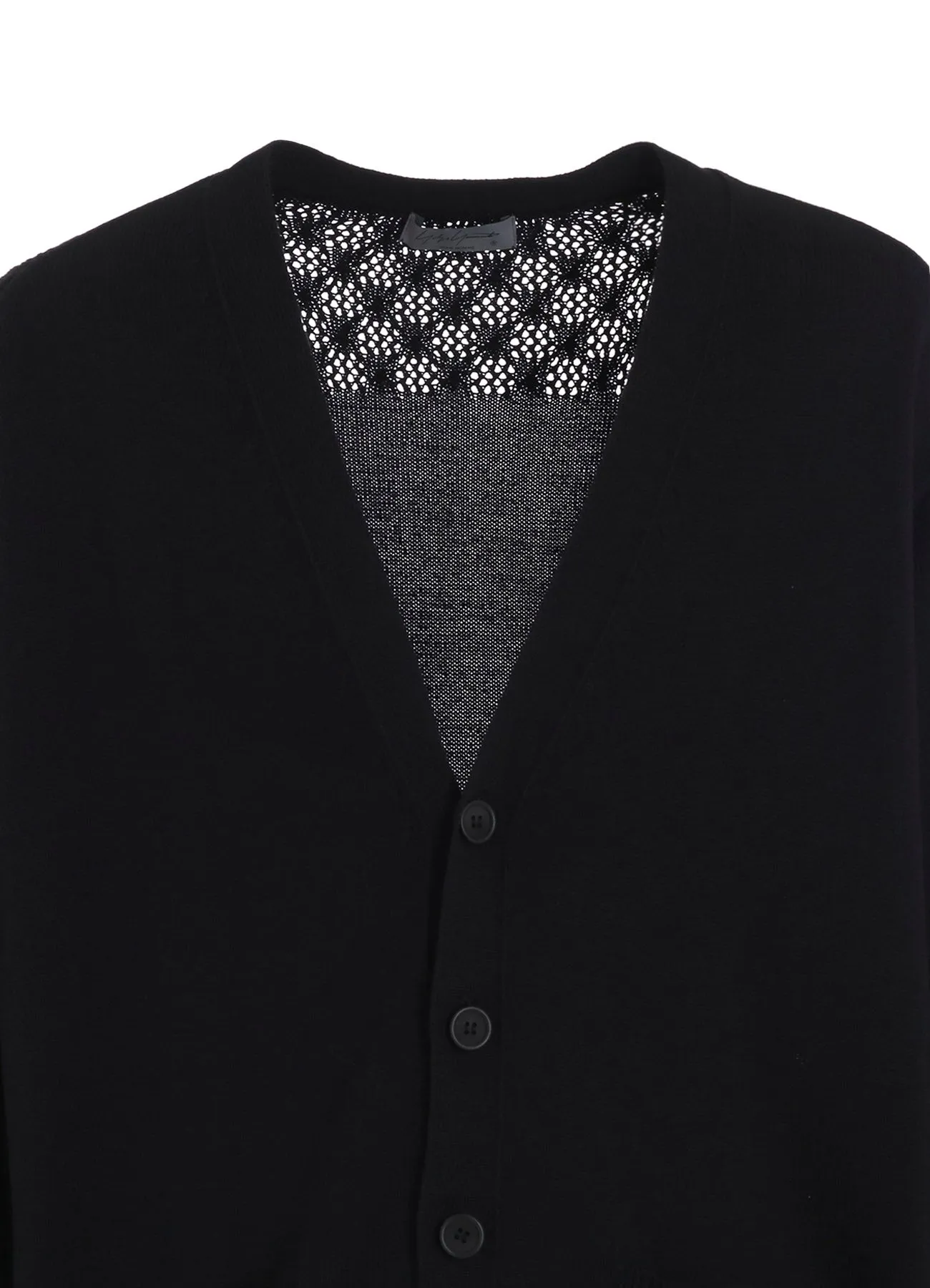 7G OPENWORK JERSEY PLAIN FRONT V CD sold by Yohji Yamamoto product image thumbnail 5