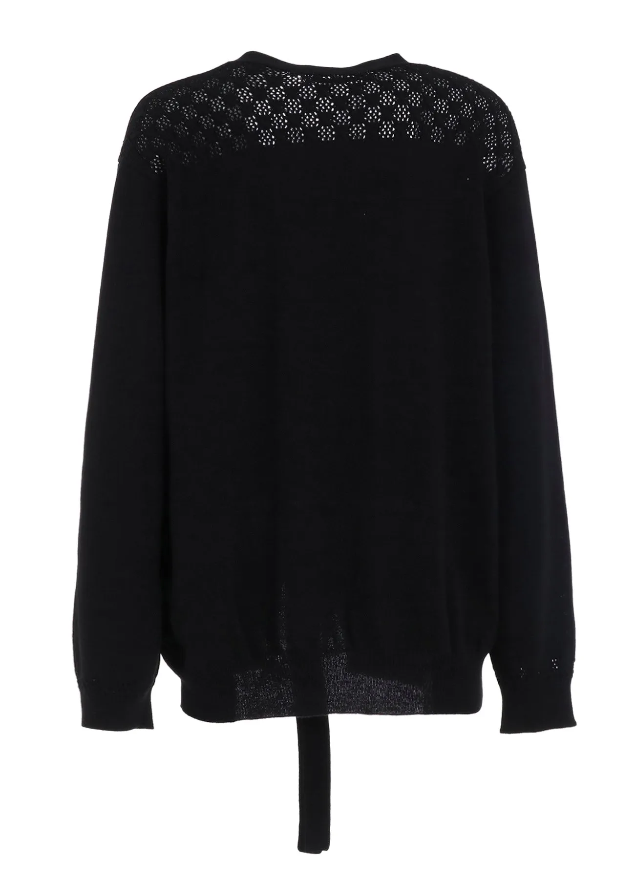 7G OPENWORK JERSEY PLAIN FRONT V CD sold by Yohji Yamamoto product image thumbnail 4